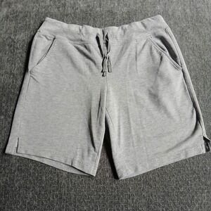 Athletic Works Womens Gray Knit Drawstring Shorts Size M 8-10 Heather Lounge